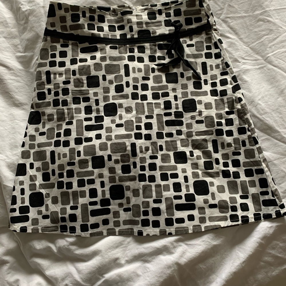 Above knee A line cotton skirt